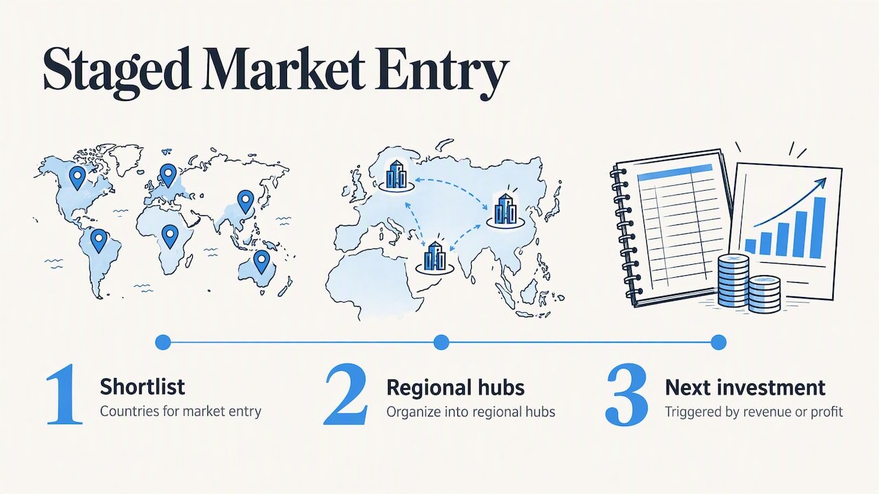 Stages and thresholds for market entry