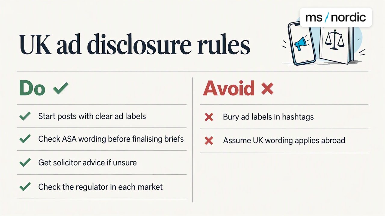 UK rules: disclosure and hidden advertising — overview diagram